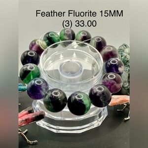Feather Fluorite 15MM